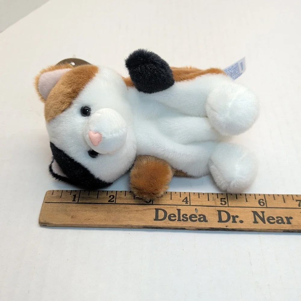 Aurora Palm Pals Plush Bundle Peebs Calico Cat Marty Moose Ladybug Set of 3